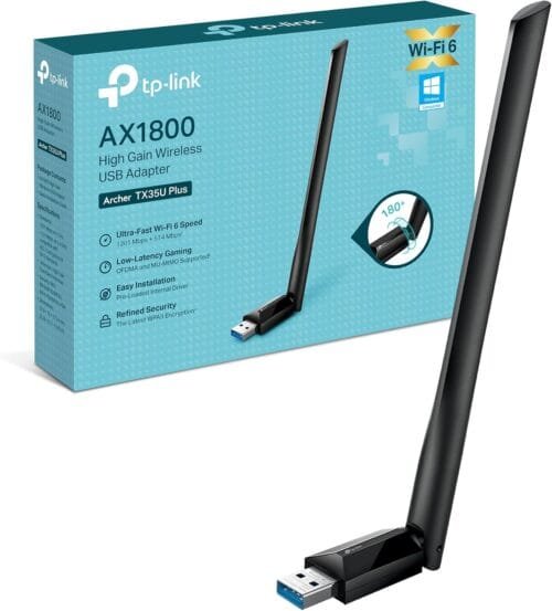 TP-LINK TX35U PLUS WIFI 6 + BT 5.3 USB, DUAL BAND 5GHZ+2.4GHZ