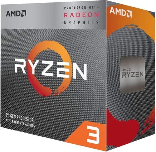 AMD Ryzen 3 3200G Quad Core / 4 Threads fino a 4.0Ghz