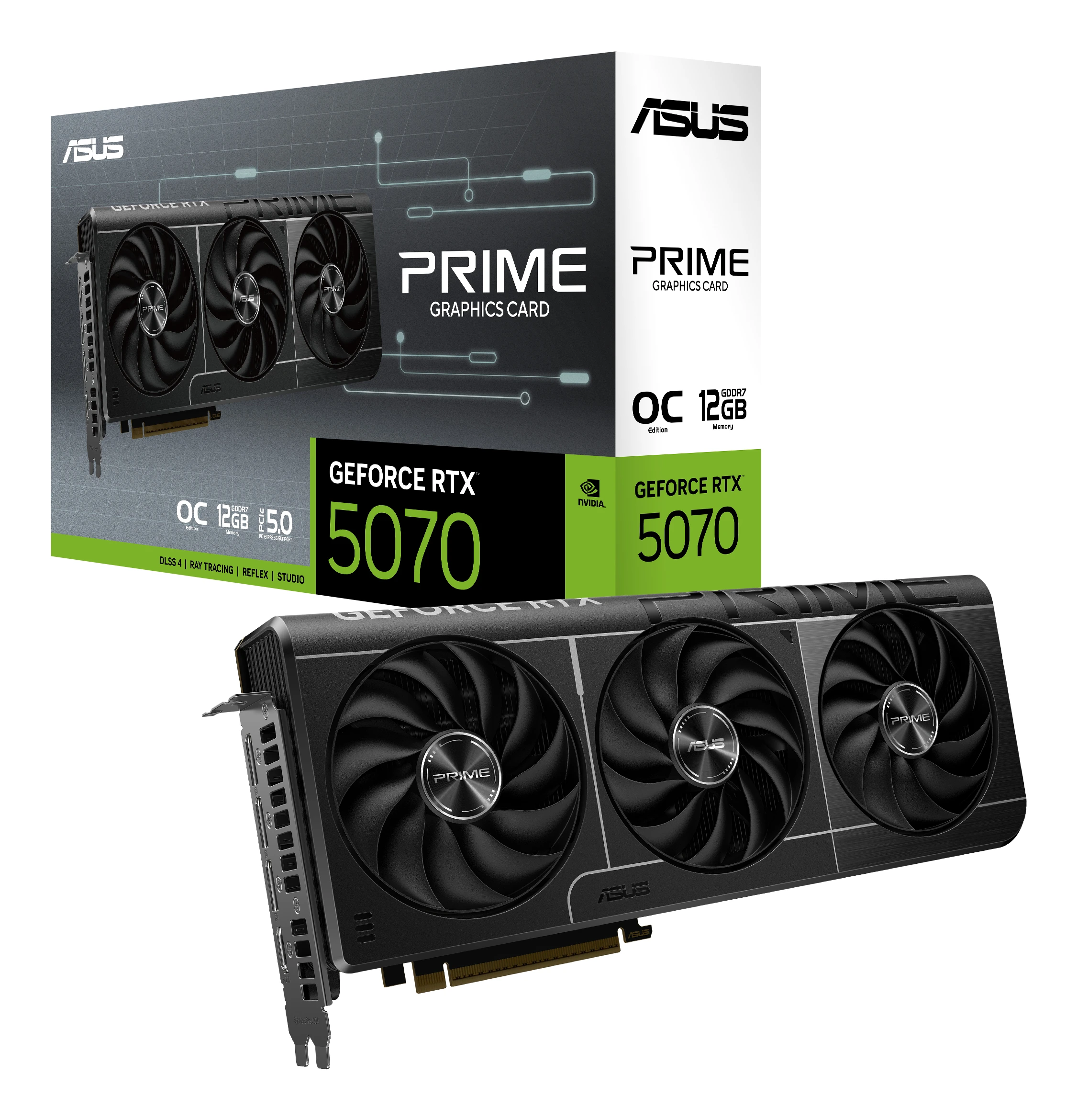 ASUS NVIDIA RTX 5070 PRIME OC 12GB GDDR7