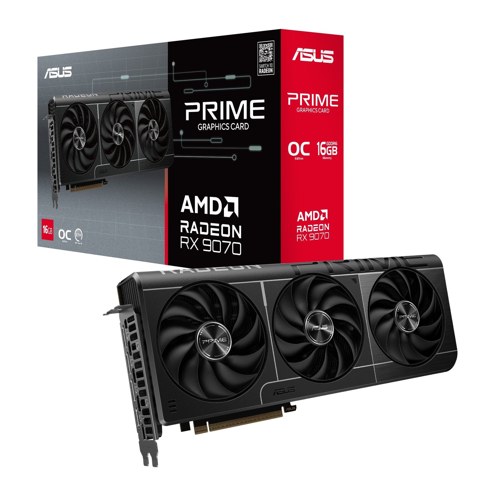 ASUS RADON RX 9070 OC 16GB GDDR6